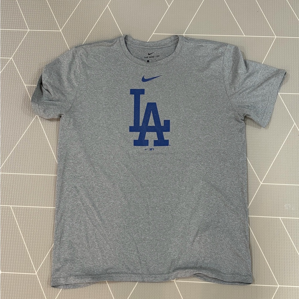 Nike Blue Los Angeles Dodgers Gray Men's Tee